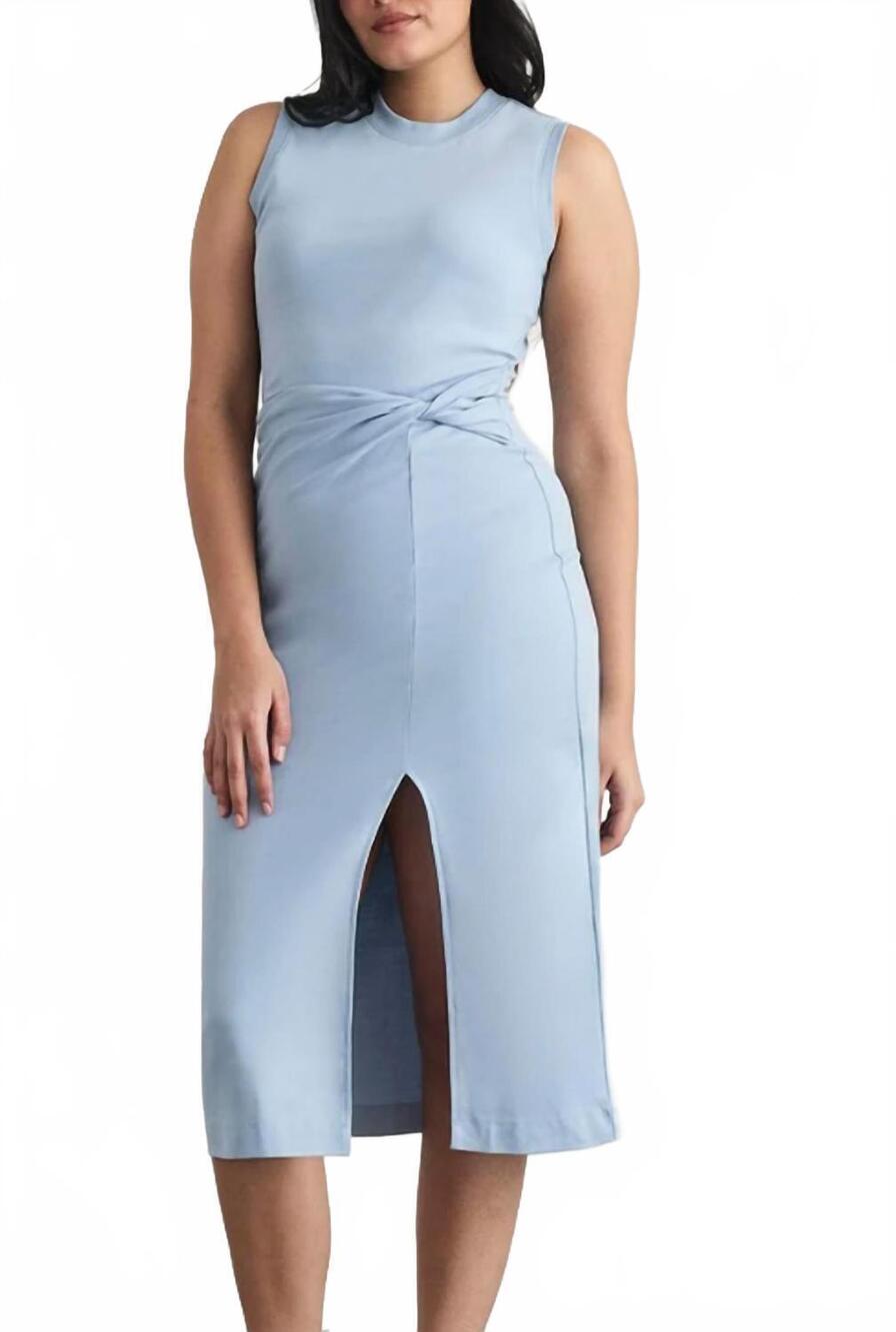 NEW TANYA TAYLOR sleeveless cody dress in powder blue